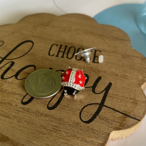 Red Ladybug post Earrings  ITEMS $8 or less BOGO . Bundle I will discount. - Picture 5 of 7